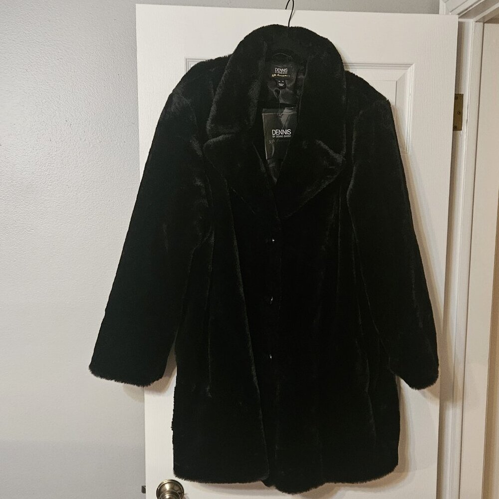 Dennis by Dennis Basso faux fur coat 30th anniversary edition